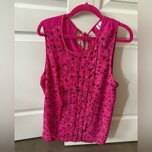 Elle Fuchsia Floral Tank Top